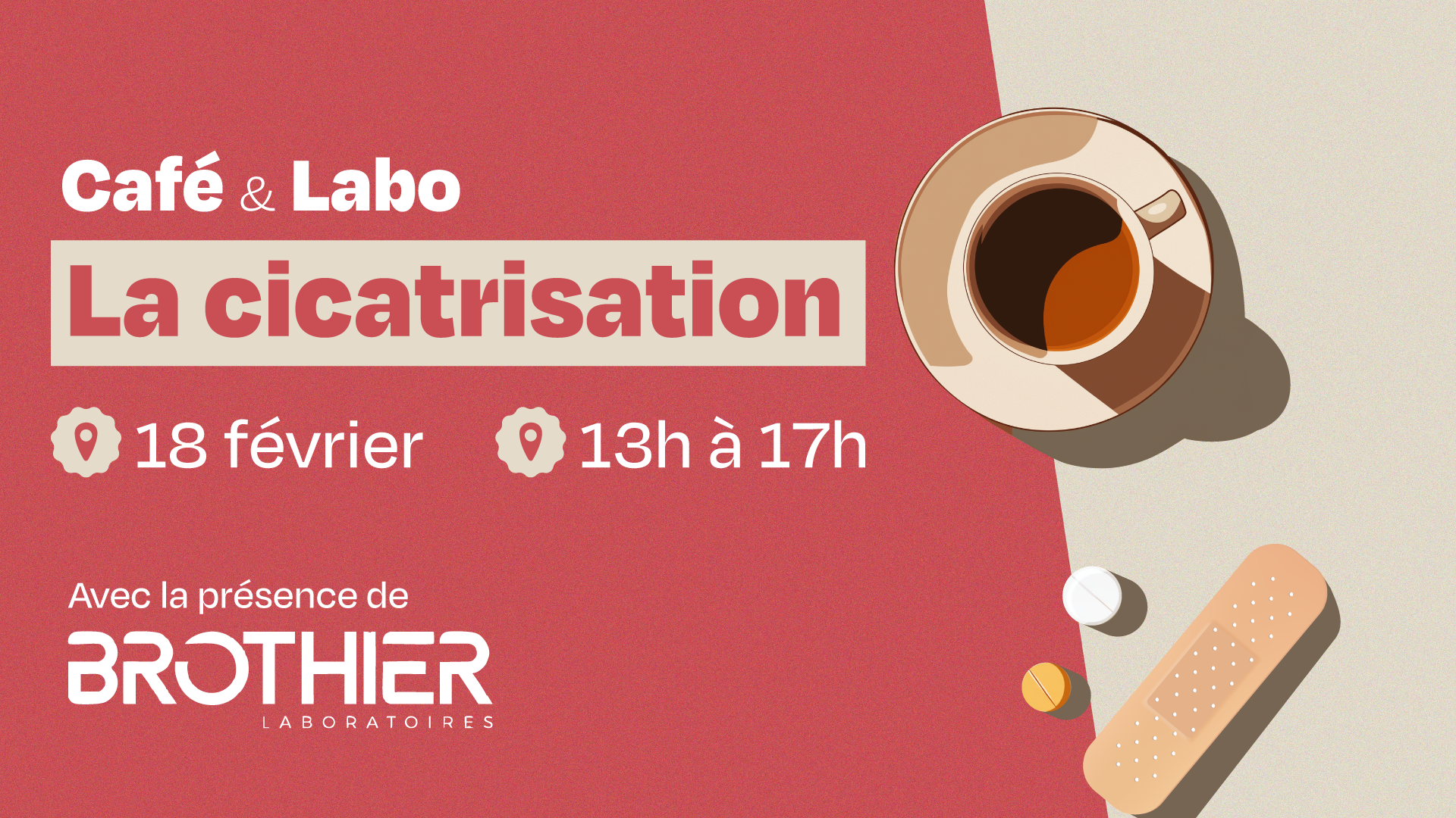 café laboratoire cicatrisation